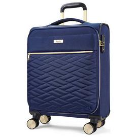 Rock Expandable 8 Wheel Soft Suitcase - Navy