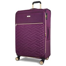Rock Expandable 8 Wheel Soft Suitcase - Large, Purple