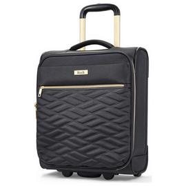 Rock 2 Wheel Soft Suitcase - Small, Black