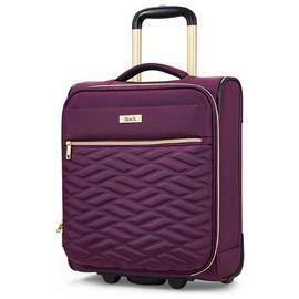 Rock 2 Wheel Soft Suitcase - Small, Purple