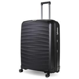 Rock Expandable 8 Wheel Hard Suitcase - Black