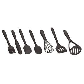 Argos Home Silicone 8 Piece Utensil Set - Black
