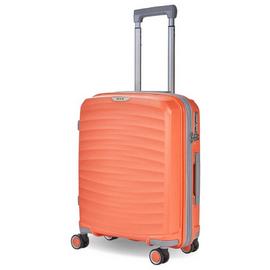 Rock Expandable 8 Wheel Hard Suitcase - Peach