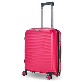 Rock Expandable 8 Wheel Hard Suitcase - Pink