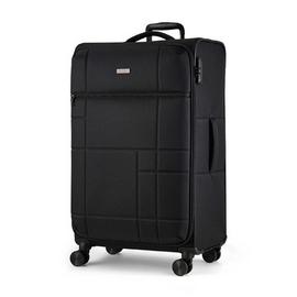 Rock 8 Wheel Soft Suitcase - Large, Black