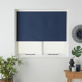 Argos Home Blackout Indigo Roller Blind - 180cm