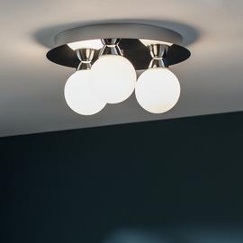 Argos Home Yuko Metal 3 Light Flush Ceiling Light - Chrome