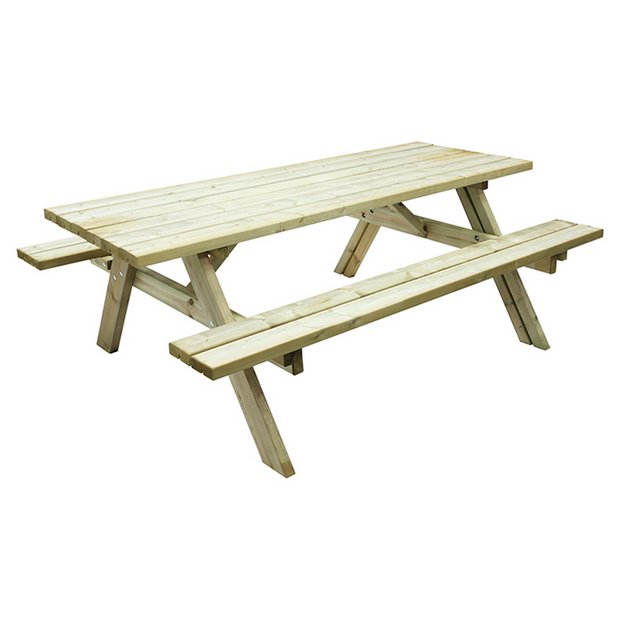 Buy Grange Fencing Oblong Garden Table with Foldable Seats at Argos.co