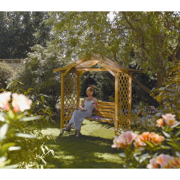 Buy Rowlinson Dartmouth Garden Swinging Seat Brown at Argos.co.uk