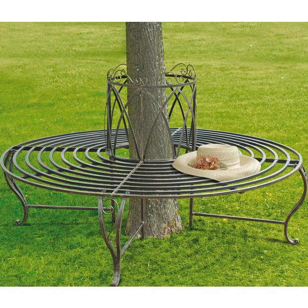 Buy Circular Tree Garden Steel Seat Brown at Argos.co.uk Your