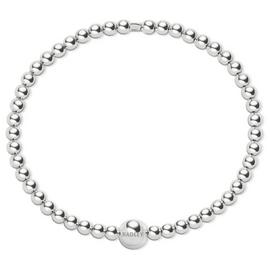 Radley Silver Plated Bead Hinged Bangle