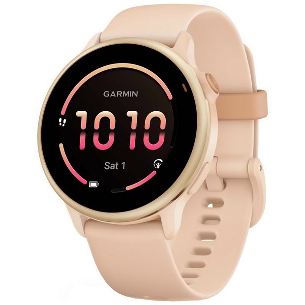 Buy Garmin Vivoactive GPS 42mm Smart Watch Pink Dawn Argos