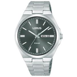 Lorus Dark Grey Sunray Dial Silver Colour Bracelet Watch