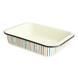 Habitat 37cm Large Enamel Carbon Steel Roaster