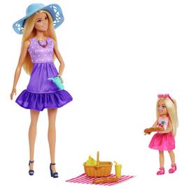 Barbie & Chelsea Dolls Picnic-Themed Playset with 2 dolls