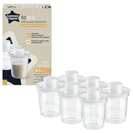 Tommee Tippee To Go Milk Powder Dispensers & Containers x6