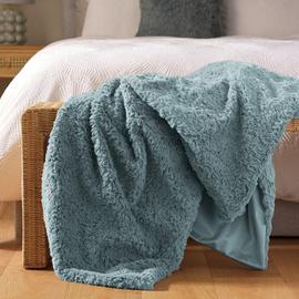 Habitat Faux Fur Textured Throw - 150x200cm