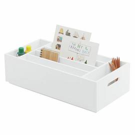 Great Little Trading Company Rackham Storage Tray - White