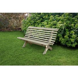Forest Garden Kuba 3 Seater Wooden Garden Bench - Natural