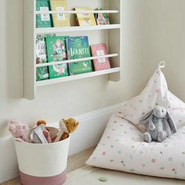 Great Little Trading Company Buzzy Bloom Bean Bag - White