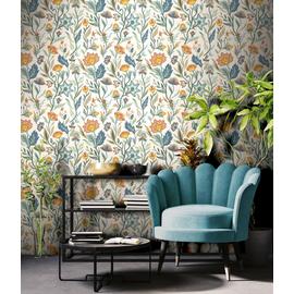 Arthouse Esselle Lush Paradise Wallpaper - Blue
