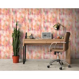 Arthouse Esselle Painterly Pattern Multi Wallpaper - Pink