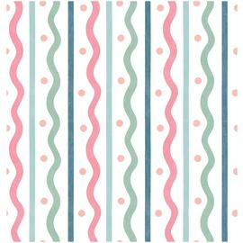 Arthouse Esselle Squiggle Stripes Pink Multi Wallpaper
