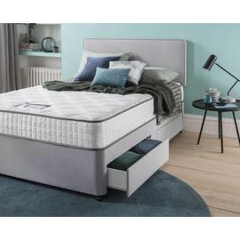 Silentnight Pavia Pocket Memory Small Double Divan Set- Grey