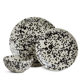 Habitat Jackson 12 Piece Stoneware Dinner Set - Black