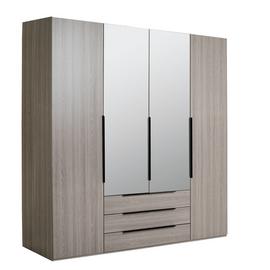 Argos Home Hallingford 4 Door 3 Drawer Mirror Wardrobe