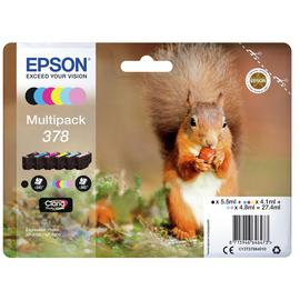 Epson 378 Squirrel Ink Cartridge Multipack - Black & Colour