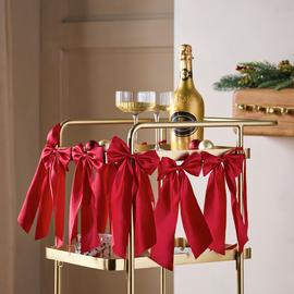 Habitat Red Satin Bow Garland
