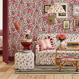 Cath Kidston Strawberry Garden Rose Wallpaper