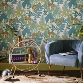 Envy Cheetin Day Jungle Theme Wallpaper - Green