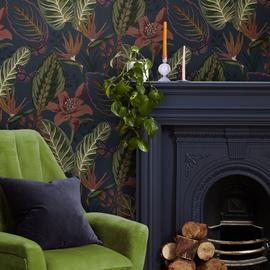 Envy Eden Night Themed Wallpaper - Navy Blue