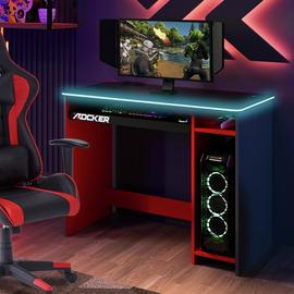 X Rocker Carbon-Tek Adapt Gaming Desk - Grey