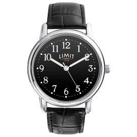 Limit Black Strap and Black Dial Analogue Watch