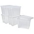 Argos Home 18 Litre Plastic Storage Box with LidSet of 5