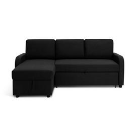 Habitat Carter Left Hand Storage Corner Sofa Bed - Charcoal