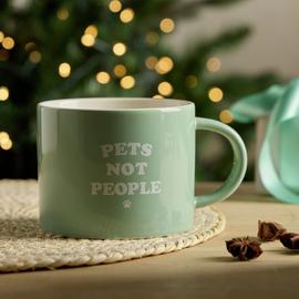 Argos Home Pets Not People Mug - Sage Green