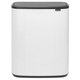 Brabantia Bo 2x30 Litre Touch Top Bin - White