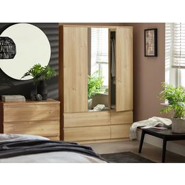 Argos Home Jenson 4 Drawer 3 Door Mirror Wardrobe