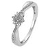 Revere Sterling Silver 0.10ct tw Diamond Cluster Ring