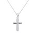 Revere Sterling Silver Diamond Cut Cross 18 Inch Cable Chain
