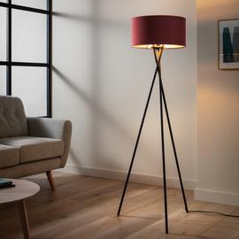 Habitat Cherry Velvet Easy Fit Lampshade - 40cm