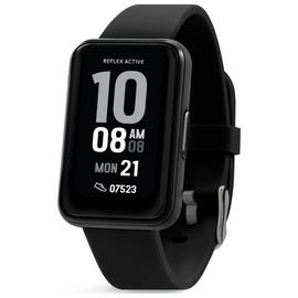 Reflex Active Black Strap Calling Smart Watch