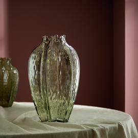 Habitat Seed Pod Glass Vase - Green