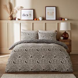 Silentnight Supersoft Mono Cat White Bedding Set