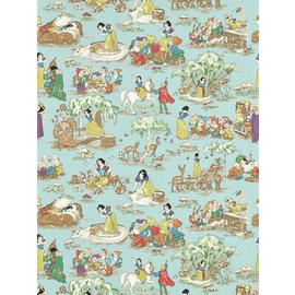 Sanderson Disney Snow White Puddle Blue Wallpaper