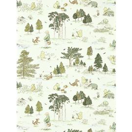Sanderson Disney Winnie The Pooh Macaron Green Wallpaper